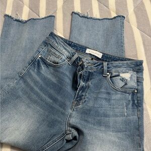 Risen cropped Light Blue Jeans